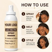 Spray Fixateur Adhésif Fort pour Perruques et Extensions Lace Front 4oz