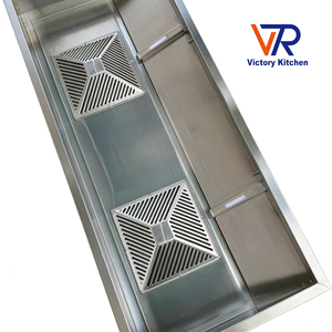 VICTORY Hotte murale en acier inoxydable avec déflecteur, débit d'extraction 18-20 m³/min, pour cheminée, cuisine commerciale, usage hôtelier, gaz - Product Image 5