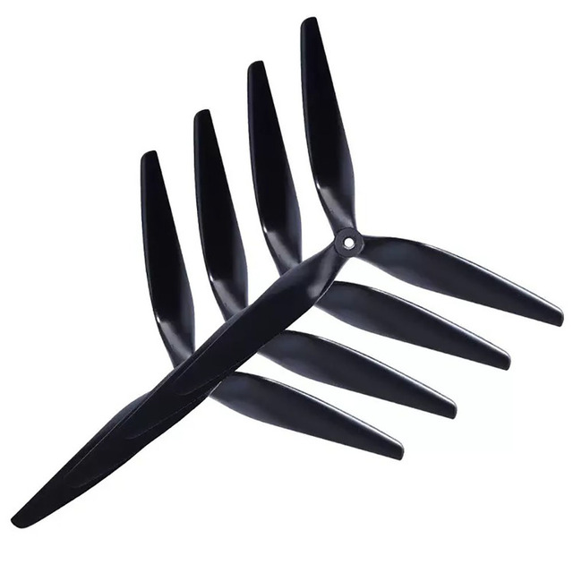 HQProp MacroQuad 3-Blade Propellers 10X5X3(CCW) Black-Glass Fiber Reinforced Nylon Plastic FPV Drone DIY Parts