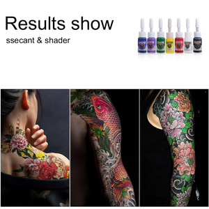 หมึกสักมืออาชีพ 14 สี 15 มล. ชุดสีเม็ดสีสำหรับแต่งหน้าถาวรสำหรับอุปกรณ์สักลายศิลปะบนร่างกาย - Product Image 3