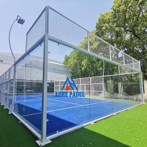 2026 AOHE Fábrica: Equipamiento de Pista de Pádel Panorámica Azul Súper Grande Personalizada para Exterior e Interior a Bajo Precio - Product Image 2