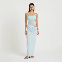 Nouvelles Arrivées 2026 – Robe Longue d'Été pour Femme à Motifs Floraux 3D, Col Halter Tendance, Sexy, Idéale pour la Plage et les Vacances