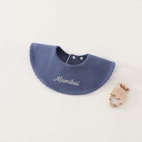 Nouveau Bavoir Bébé Ins Rotatif à 360° Imprimé, Serviette Anti-déversement Double Face en Coton Pur, Imperméable, Anti-bactérien, Motif Dessin Animé, Unisexe