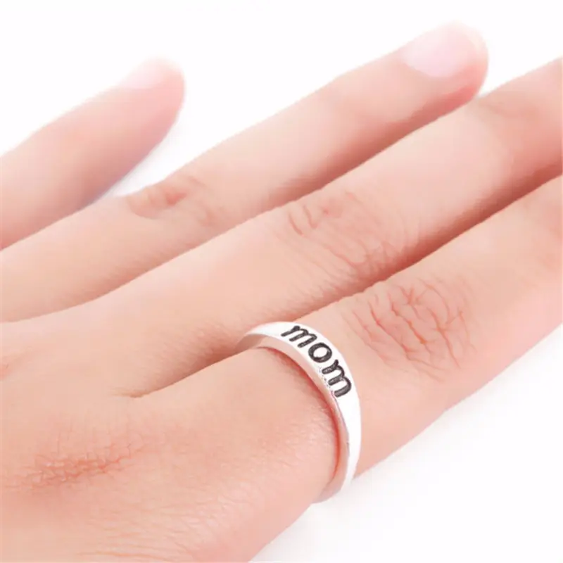 Mode Legierung Ring Mutter Geschenk Liebe Mama Papa Ring