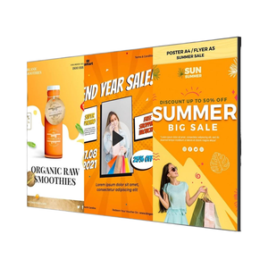 40-inch 4K UHD thương mại kỹ thuật số Poster Màn hình <span class=keywords><strong>LCD</strong></span> với màn hình cảm ứng Android Slim Fit Frameless LED hiển thị cho thang máy sử dụng - Product Image 2
