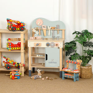 Nouveauté 2026 : Table d'atelier en bois pour bébé, jeu de réparation éducatif avec vis et écrous, jouets d'apprentissage pour garçons et filles - Product Image 2