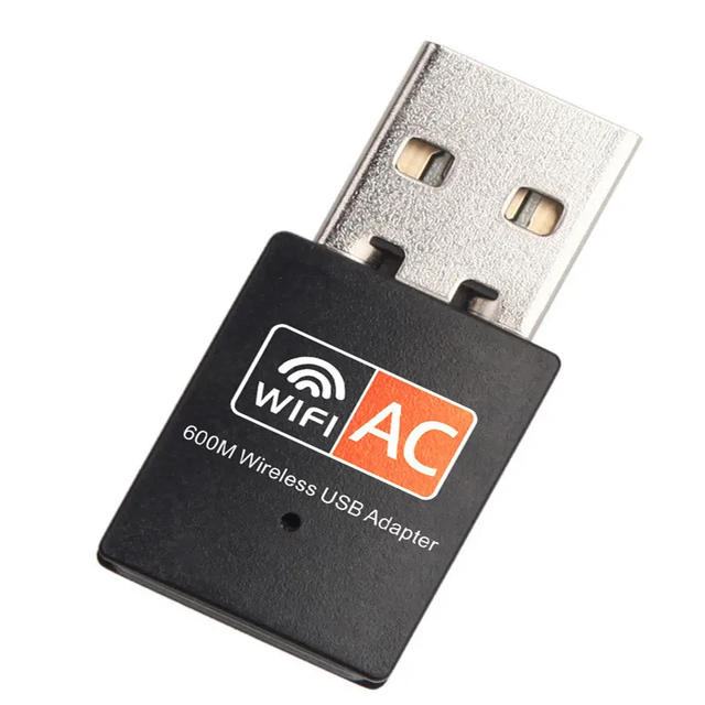 1000Mbps USB External Wireless WiFi Adapter for Laptop Dual Band 2.4GHz/5.8GHz 5G AC600