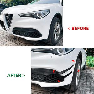 AMP-Z Offre Spéciale <span class=keywords><strong>prix</strong></span> d'usine matière plastique noir de carbone séparateur de drapeau de pare-chocs avant pour Alfa Romeo <span class=keywords><strong>Stelvio</strong></span> 2017 +. - Product Image 2