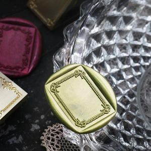 Sello de laca de estilo europeo cabeza de cobre marco de fotos cuenta de mano sobre sello de autenticación confidencialidad sello de pintura de fuego - Product Image 4