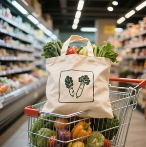 Bolso de mano de mujer de viajero de lona con impresión de logotipo personalizado de moda de fábrica, bolso de lona de envío para supermercado - Product Image 5
