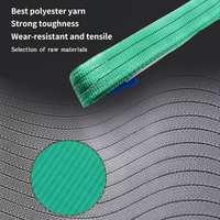 Kaldırma Web sapanlar Polyester dokuma kaldırma sapan ağır 100% Polyester yük kaldırma kemerler düz dokuma sapanlar