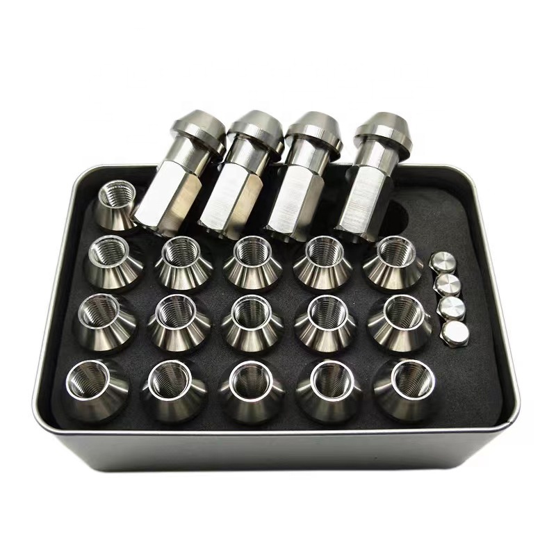 M12 M14 Titanium Open Ended Lug Nuts Anti Theft Opening Titanium Wheel Nut titanium open ended lug nuts For Auto Parts