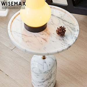 WISEMAX FURNITURE Maison italienne de luxe dans le hall d'un hôtel Café Table à thé Marbre naturel Table d'appoint ronde pour le salon - Product Image 6