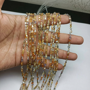 Quartz Herkimar Naturel Facetté en Pépites, Taille 6*4mm à 5*8mm, Magnifiques Pierres de Haute Qualité pour Bijoux de Mariage, Certifiées IGI - Product Image 1