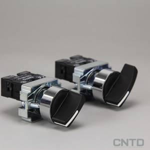 Interrupteur à bouton-poussoir plat CNTD Changde CB2-BD21 avec voyant lumineux, fonction de verrouillage/réinitialisation automatique, interrupteurs rotatifs électriques - Product Image 4