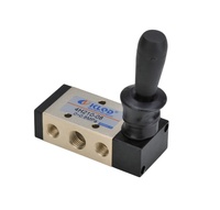 Vanne à levier manuelle pneumatique KLQD 4H210-08 OEM 5/2 voies G1/4" pour cylindre à air, commande horizontale