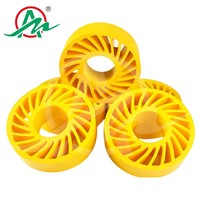 Roue d'alimentation en papier métallique durable personnalisable avec roulement à billes pour entrepôt et vente au détail
