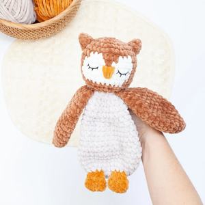<span class=keywords><strong>Doudou</strong></span> animal en crochet, <span class=keywords><strong>hibou</strong></span> tricoté en peluche, pour le premier cadeau de bébé, 100% fait main, <span class=keywords><strong>doudou</strong></span> animaux en crochet pour bébé - Product Image 6