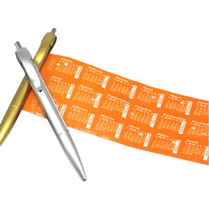 Bolígrafos de pancarta extraíbles de publicidad promocional Bolígrafo de pancarta de desplazamiento de plástico con papel en el interior - Product Image 5