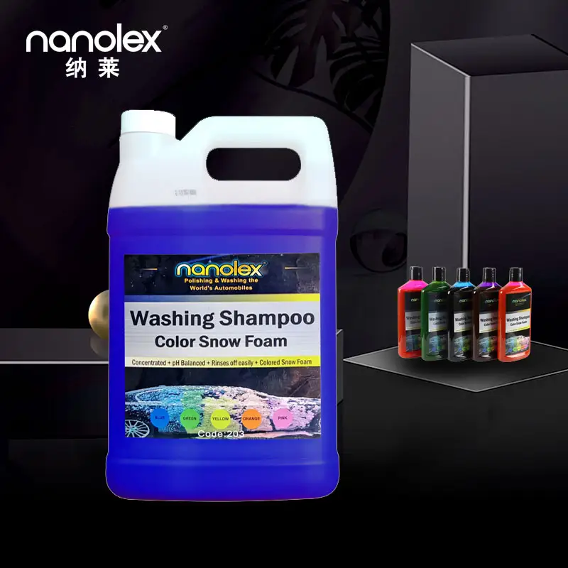Nanolex 203 세라믹 샴푸 500ML 세라믹 코팅 주입 세차 비누 강력한 클리너 pH 중성 높은 비누 거품 대포