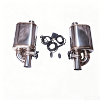 Meilleur son, silencieux universel Valvetronic, haute performance, tuyau d'échappement en acier inoxydable 304, télécommande, clé professionnelle