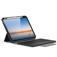 Clavier sans fil avec étui pour iPad Pro 11 2025, pavé tactile multipoint et support magnétique détachable
