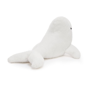 Peluche de Ballena <span class=keywords><strong>Beluga</strong></span> Blanca, <span class=keywords><strong>Animal</strong></span> Marino Suave y Adorable, Juguete de Peluche para Niños Amantes del Océano, Regalo Suave y Acogedor - Product Image 4