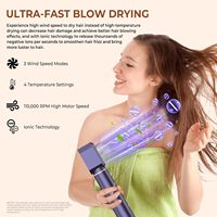 Sèche-cheveux brosse professionnel 7-en-1 puissant multi-styler avec boucleur automatique et lisseur – Le cadeau idéal pour femme et jeune fille