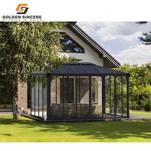 บ้านกระจกเรือนกระจกอลูมิเนียมเดี่ยวสำหรับสวนฤดูหนาวแบบปรับแต่งได้ - Product Image 6