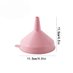 Herramientas de cocina portátiles, embudo para dispensar líquidos y aceite, embudos de plástico reutilizables, embudo de aceite líquido para el hogar, suministros de laboratorio - Product Image 5
