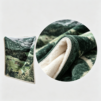 Couverture en flanelle personnalisable avec motif de paysage de montagne pour pique-nique et jeté de canapé