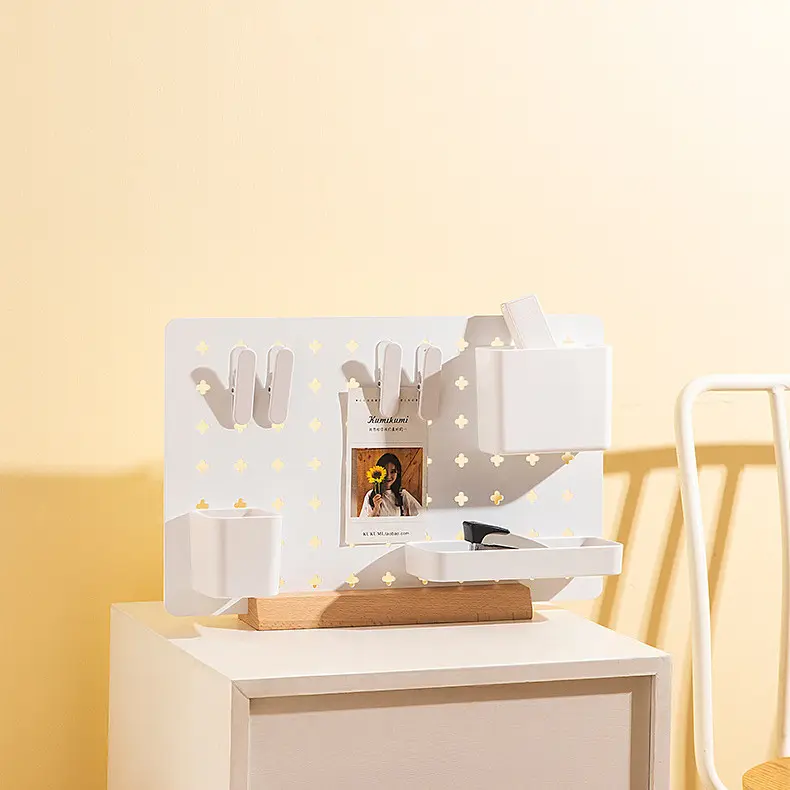 निर्माता Ningbo ड्रिलिंग मुफ्त आयोजक फांसी बोर्ड क्लिप छेद थाली डेस्कटॉप प्रदर्शन खड़े भंडारण धारक घर के सामान