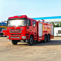 Nouveau camion de pompier et de sauvetage Shacman X3000 à 10 roues avec réservoir d'eau de 8000 L, transmission 6x4, moteur diesel, prix usine