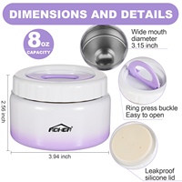Boîte à lunch isotherme en acier inoxydable 304 pour enfants, avec tasse à soupe, thermos pour aliments chauds, conteneur sous vide avec cuillère et couvercle