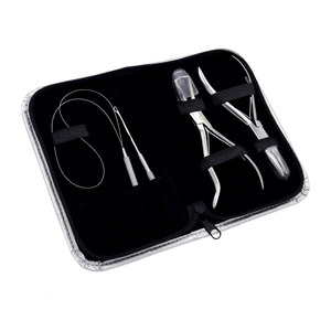Bgtejay — Kit d'extension de cheveux, avec 2 pinces, aiguille à crochet et fil de boucle avec Kit reg en argent, #15065 - Product Image 1