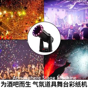 Machine à confettis de scène LED multifonctionnelle, machine à glace sèche pour fête, contrôle DMX512 2 canaux, 1300 W, AC 110 V-240 V, fabriqué en aluminium - Product Image 4