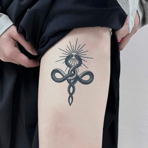 Due <span class=keywords><strong>serpenti</strong></span> intrecciati tatuaggio temporaneo Semi permanente tatuaggio impermeabile per 2 settimane realistico tatuaggio a base di erbe per il corpo del braccio - Product Image 4
