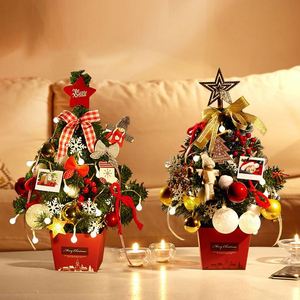 Hot Sale Christmas Ornaments with <b>LED</b> Light New Year Gifts Christmas <b>Tree</b> Doll Holiday Decoration Xmas Desk Ornaments - Product Image 1