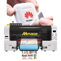 Imprimante UV DTF Taille A3, Imprimante Rouleau UV LED pour Étiquettes Adhésives avec Laminateur