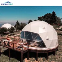 Personalizado PVC diâmetro kit glamping tenda dome ao ar livre acampamento de inverno cúpula geodésica do hotel para venda