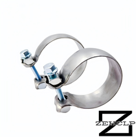 Klem Knalpot Ball Socket Stainless Steel 304 Spring Bolt Fleksibel Tahan Suhu Tinggi 48mm untuk Pipa Knalpot Mobil Eropa