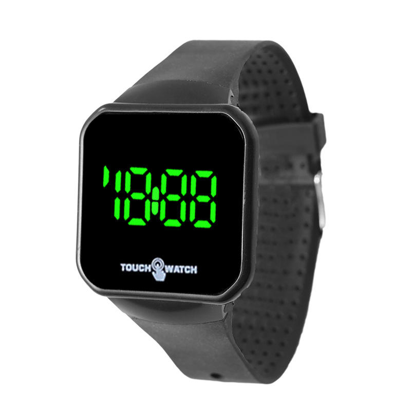 Hot Selling Kids Sport LED Watch Luxury Square Shape with Plastic Band  Cartoon Design Lower Cost Digital Marketing