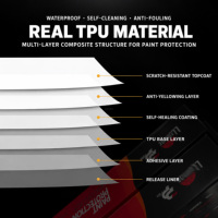 Film de protection de peinture automobile personnalisé OEM LLumar TPU PPF auto-réparateur hydrophobe anti-rayures 8 mil en rouleau