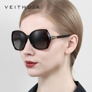 Veithdia Lunettes de soleil polarisées pour femmes, verres UV400 TAC, monture en plastique et métal, protection solaire pour la conduite, 73026 - Product Image 1