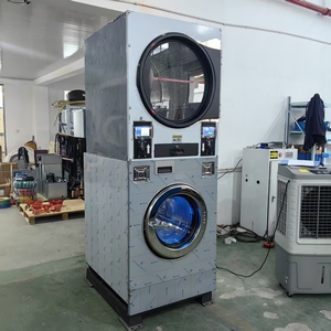 Équipement de blanchisserie commercial à grande capacité pour gagner de la place, lave-linge et sèche-linge tout-en-un, lave-linge et sèche-linge empilables pour laverie automatique/hôtel - Product Image 1