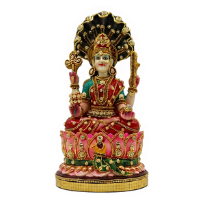 Figura Religiosa de Resina Hecha a Mano de Mansa Devi, Diseño Moderno para Decoración de Mesa en el Hogar u Oficina - Product Image 1