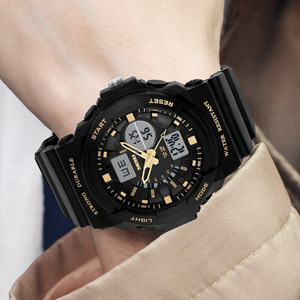 Skmei Men's Digital Watch Dual Time Water Resistant Sport Watch With Led Display And Luminous Dial For Outdoor Activities - Product Image 3