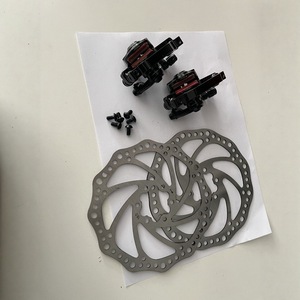 Kit <span class=keywords><strong>de</strong></span> <span class=keywords><strong>frein</strong></span> à <span class=keywords><strong>disque</strong></span> pour VTT, système <span class=keywords><strong>de</strong></span> freinage complet avant <span class=keywords><strong>et</strong></span> arrière, <span class=keywords><strong>frein</strong></span> mécanique pour vélo avec câble, levier, rotor, pièces VTT - Product Image 2