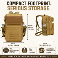 Sac à dos tactique robuste à prix abordable, personnalisable avec logo, pour la chasse en extérieur, style décontracté, durable, en stock