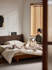 Juego de Dormitorio de Madera Maciza de Estilo Escandinavo Moderno y Minimalista, Tamaño Estándar para Apartamento, Cama Ligera de Lujo <span class=keywords><strong>MUU</strong></span>-, Venta al Por Mayor del Fabricante - Product Image 4